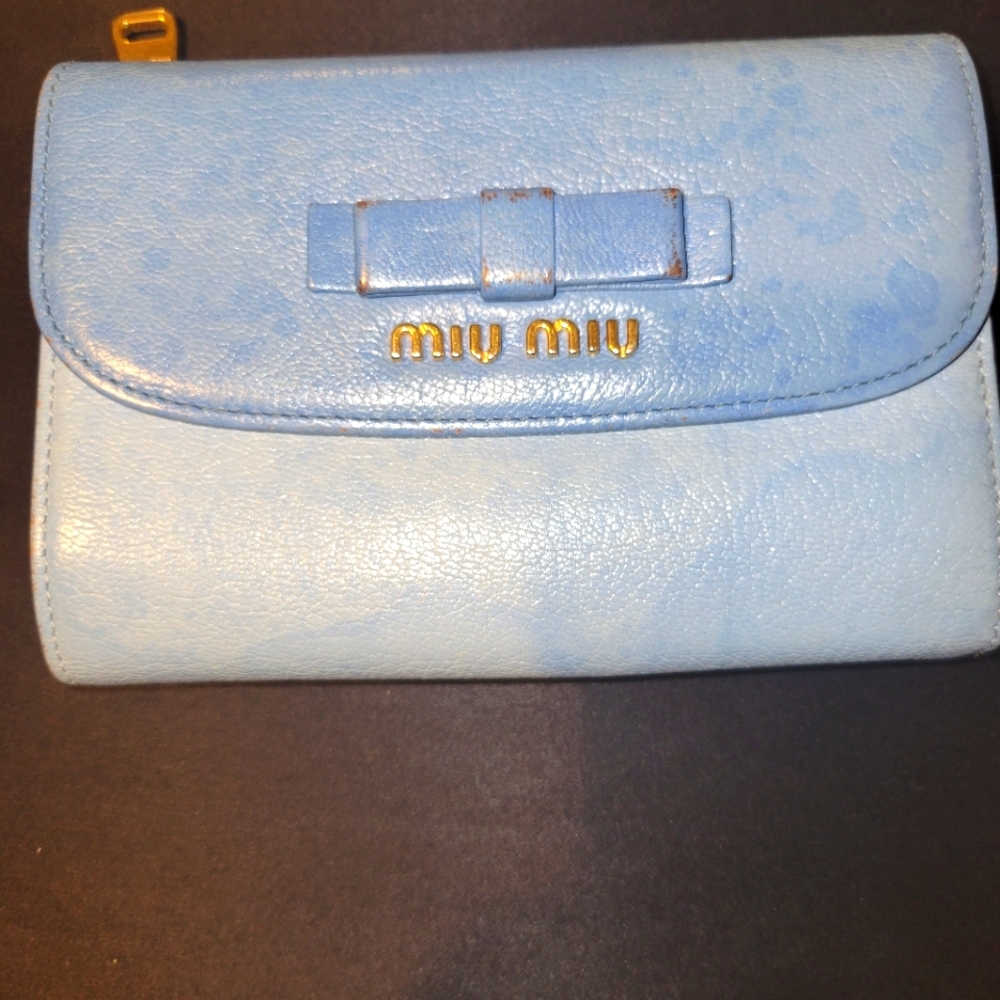 Pre-Owned Miu Miu Leather Wallet - image 1